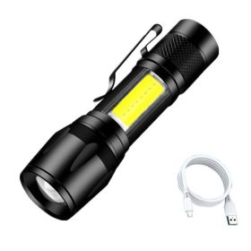 USB Rechargeable Mini Portable Ultra-bright Pocket-sized Household Long-range Outdoor Lighting