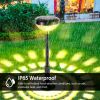 4Packs Solar Pathway Light Color Changing Garden Light Landscape Stake Light